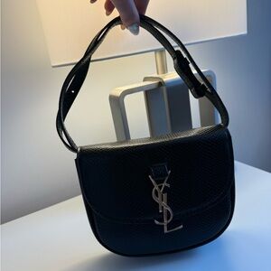 TWO BAGS INCLUDED SPECIAL - YSL Black Leather Shoulder Bag 1:1 AND Aldo croc bag
